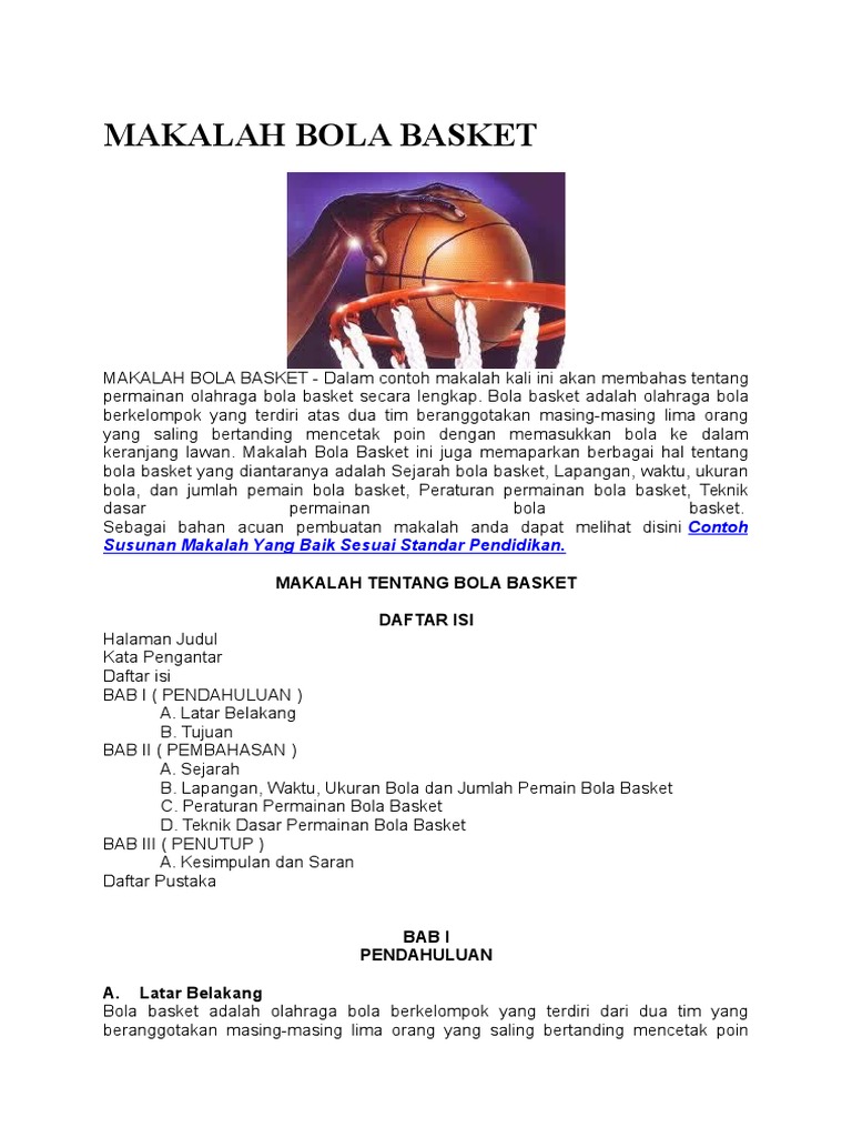 Makalah Bola Basket Docx