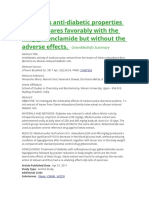 Stevia Has Anti-Diabetic Properties and Compares Favorably With The Drug Glibenclamide But Without The Adverse Effects