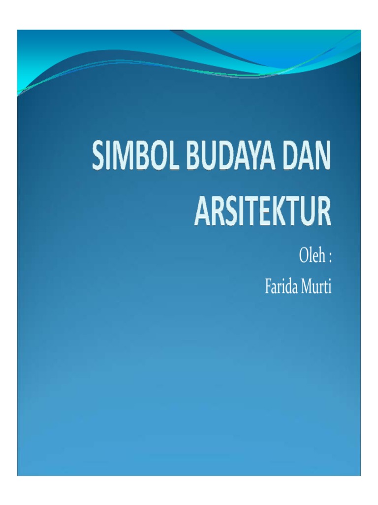 Simbol dalam Arsitektur dan Kebudayaan | PDF