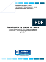 Artículo 10 Participación de Padres de Familia