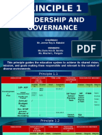 Principle 1: Leadership and Governance