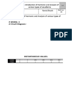 AIM: Introduction of Harmonic and Analysis of Various Types of SIGNAL:-1 Circuit Diagram