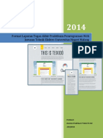 Format Laporan Tugas Akhir Praktikum Pemrograman Web PDF