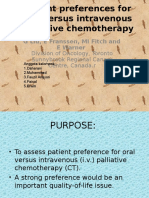 Patient Preferences For Oral Versus Intravenous Palliative Chemotherapy
