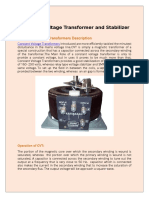 Constant Voltage Transformer and Stabilizer