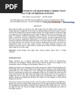 The Development of Skewness Correction Factor of Bridge System