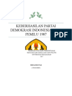 Keberhasilan PDI Pada PEMILU 1987