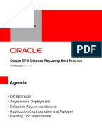 Oracle EPM Disaster Recovery Best Practice