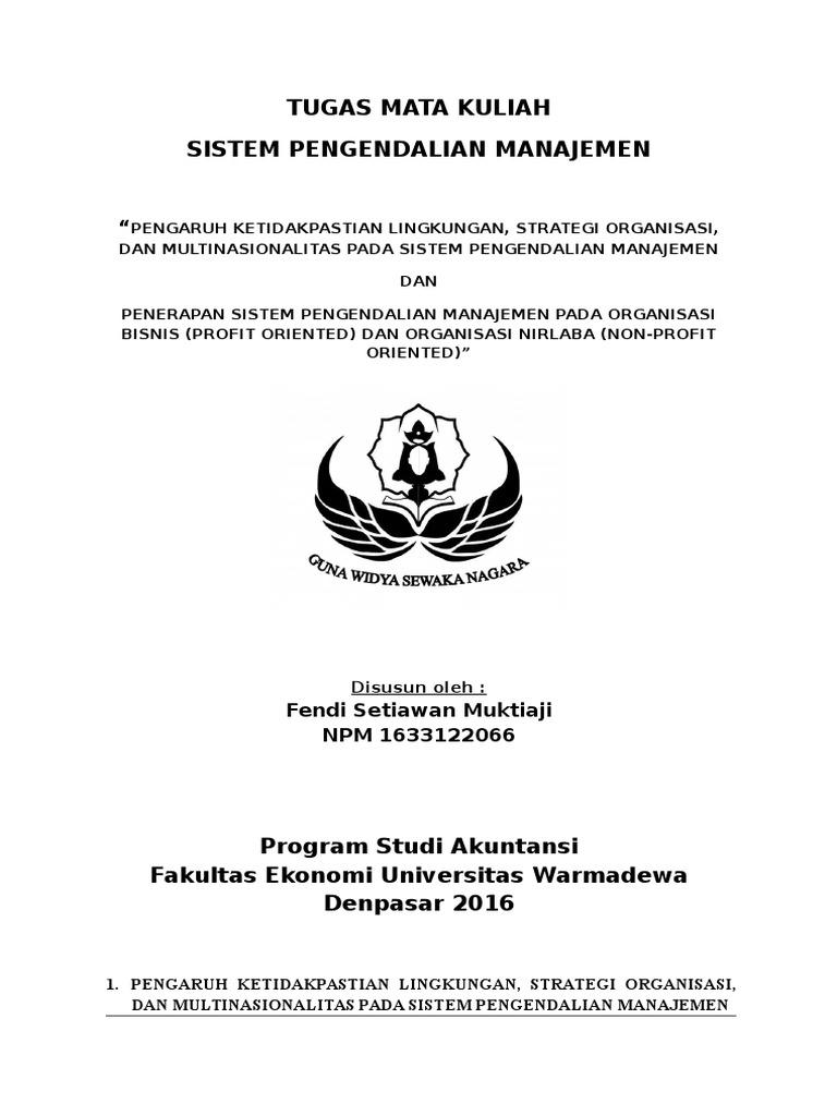 Penerapan Spm Pada Organisasi