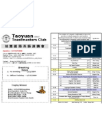 TTC Meeting Agenda