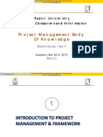 Introduction To Project Management Framework