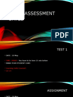 NWEG Assessment Dates