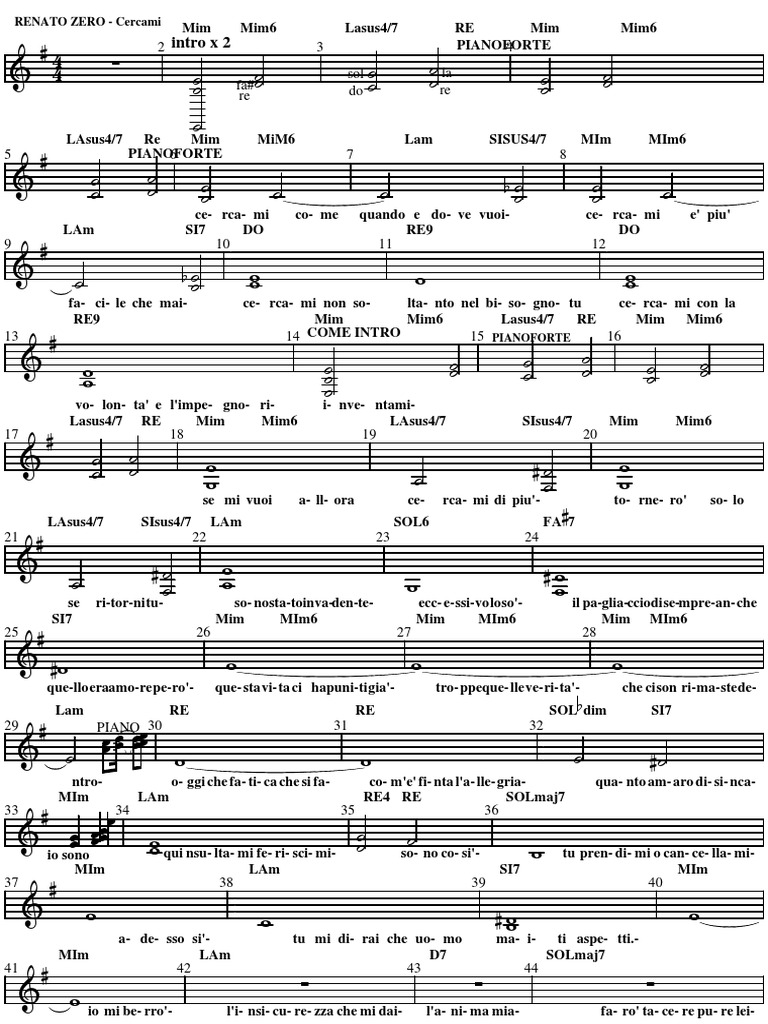 RENATO ZERO Cercami.pdf