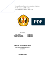 Makalah the International Professional Practice Framework Authoritative Guidance for the Internal Audit Profession