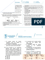 Prueba Institucional 8°