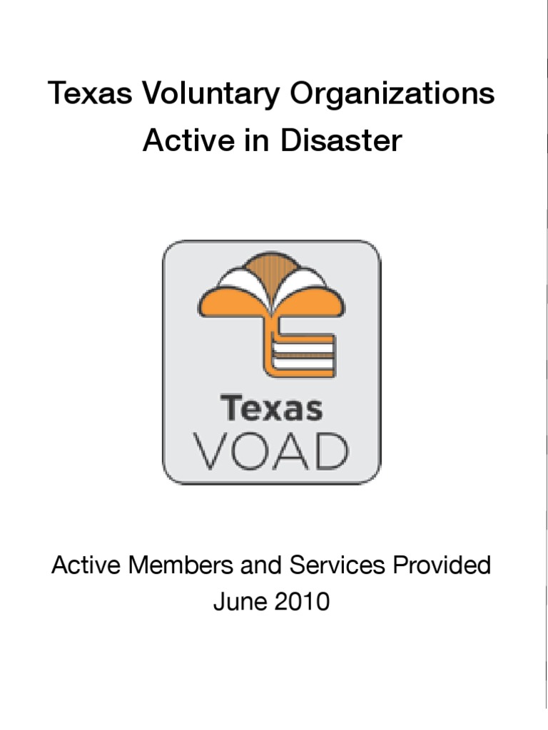 VOAD Membership Booklet (Printed) | PDF | Emergency Management | Business