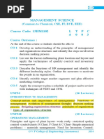 Management Science: Course Code: 13HM1102 L TPC 4 0 0 3