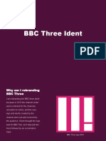 BBC Three Ident Presentation