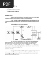 1.draw and Explain The Following: A) 8 QAM Receiver B) 16 QAM Transmitter and Receiver C) 16 PSK Transmitter and Receiver