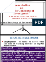 Presentation On "Basic Concepts of Investment": National Institute of Technology, Warangal