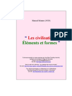 Mauss, Les Civilisations. Éléments Et Formes (1929) PDF