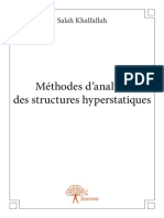 Edilivre Methodes D Analyse Des Structures Hyperstatique 209f463706 Preview