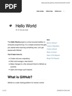 Hello World Hello World: What Is Github?