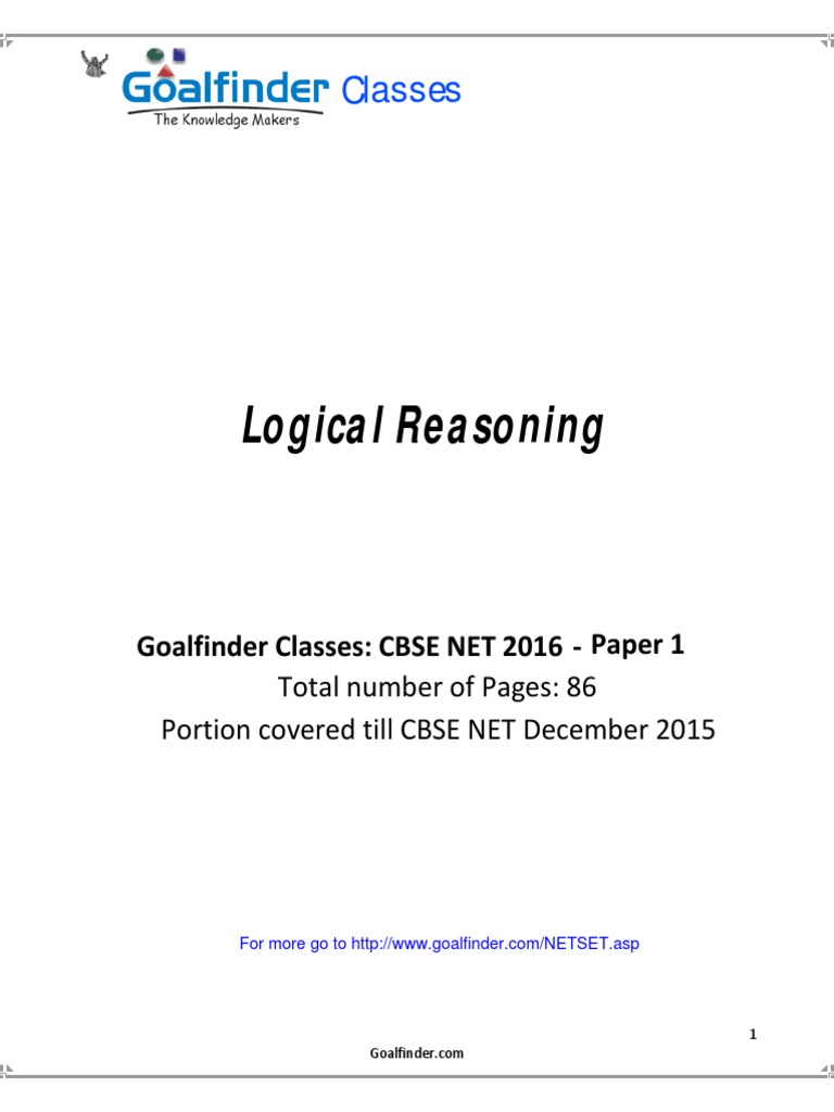 Logical Reasoning Classes