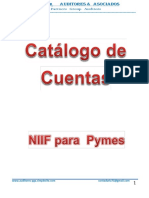 Catálogo de cuentas NIIF Pymes