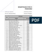 Format Rekapitulasi Stok Opname Puskesmas Lalolae