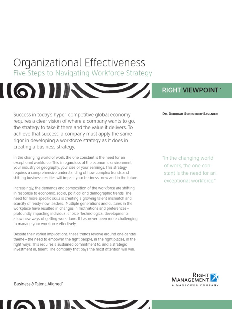 Five Steps To Navigating Workforce Strategy Pdf Strategic