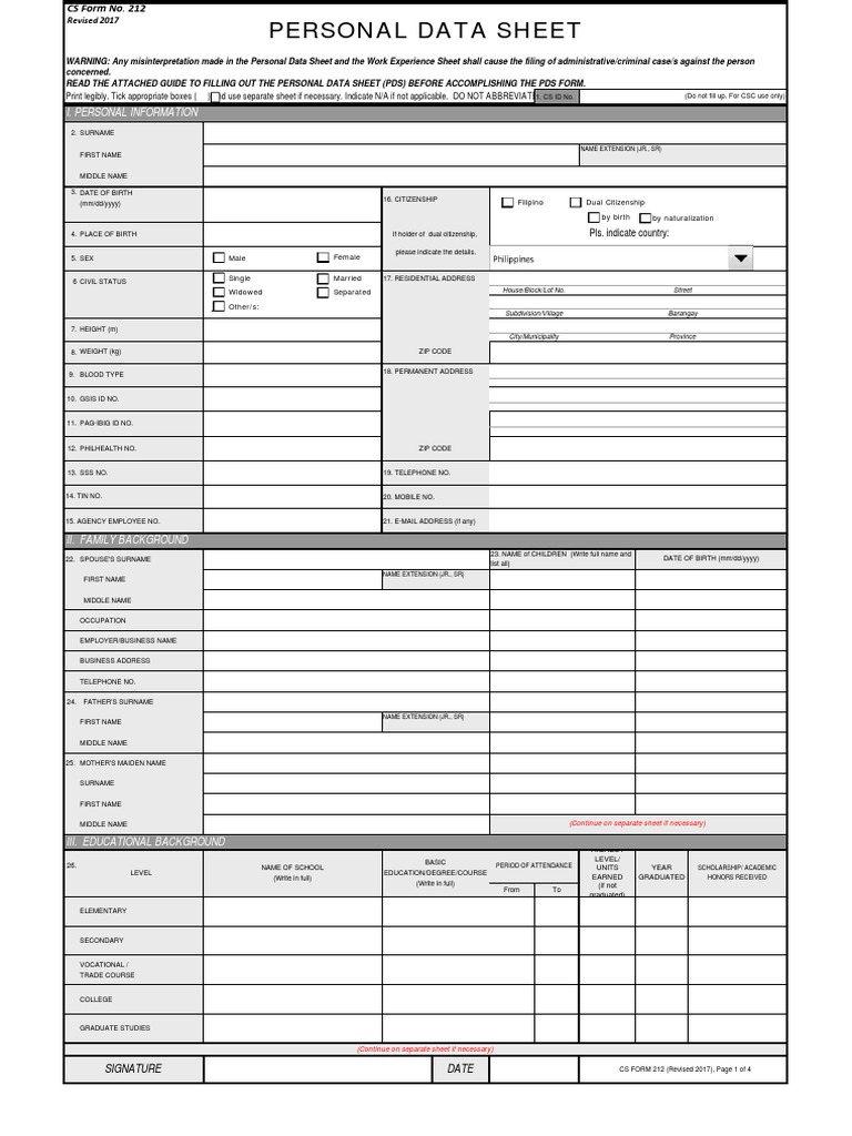 Pds 2017 pdf pdf passport personally identifiable information