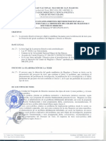 Directiva de formulación de Tesis