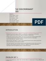 Multiple Discriminant Analysis: Group 9