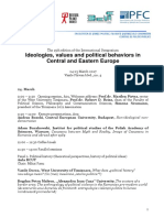 Ideologies, Values and Political Behaviors in Central and Eastern Europe