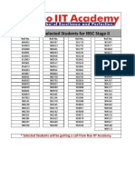 Ibsc 2016 Stage 1 Final Ranklist STD 10th Updated