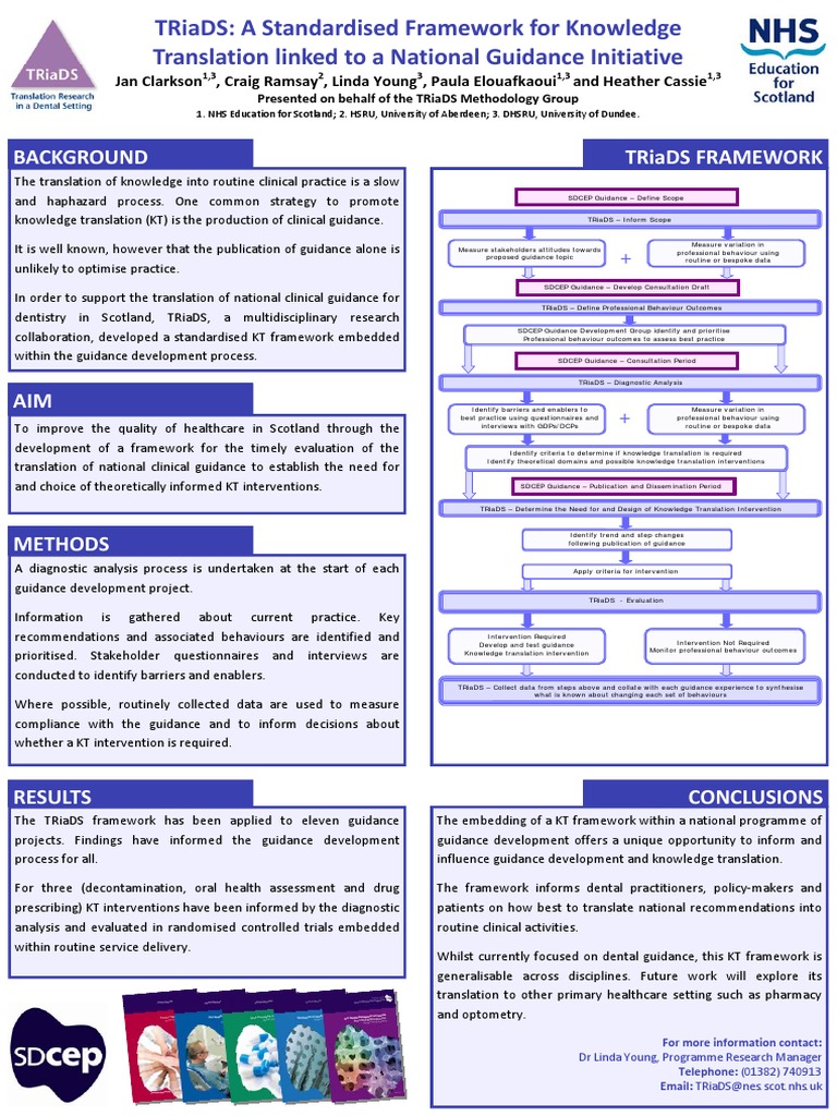 Background Triads Framework: Jan Clarkson, Craig Ramsay, Linda Young ...