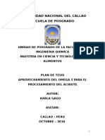 Proyecto de Tesis (Aprovechamiento Del Omega 3 para El Procesamiento Del Achiote) Karla Gago