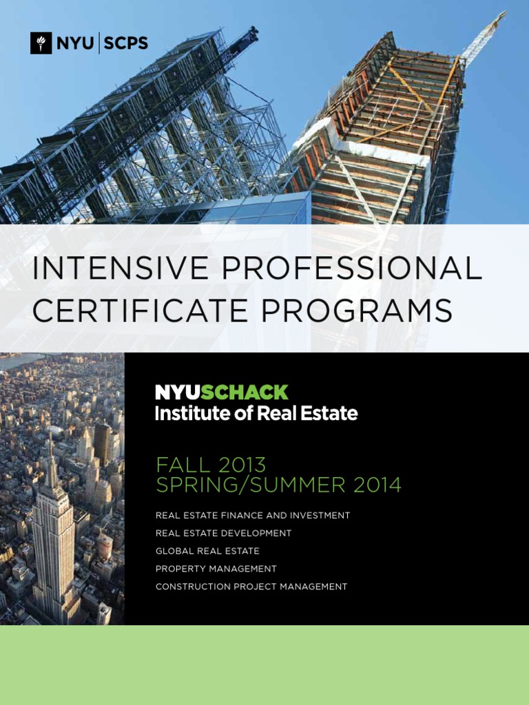 Nyu Real Estate PDF Valuation (Finance) Discounted Cash Flow