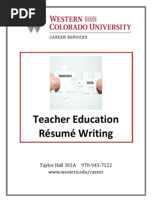 Teacher Education Resume