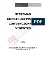 Sistema Constructivos No Convencionales - TCNC ó SCNC Vigentes (Perú)