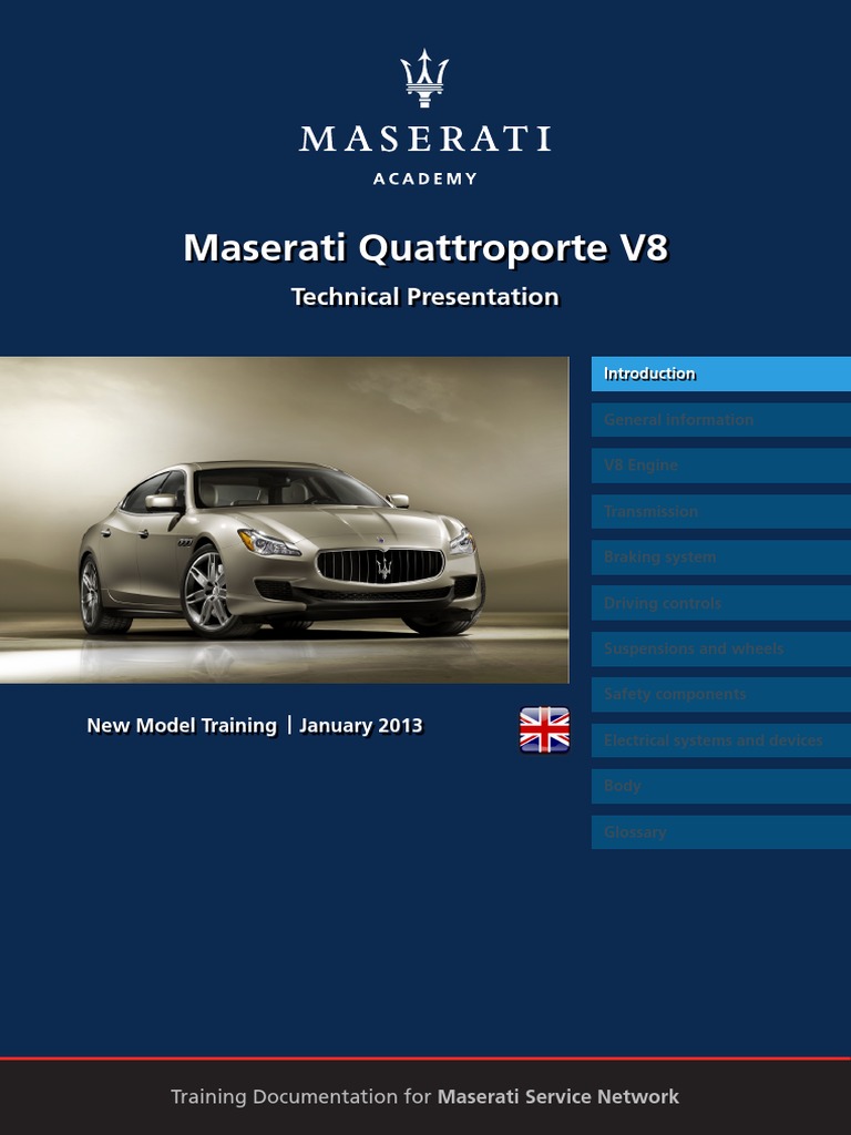Quattroporte V8 Training Manual en PDF, PDF