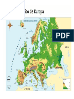 Mapa Fisico de Europa