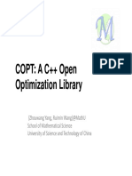 COPT: A C++ Open Optimization Library