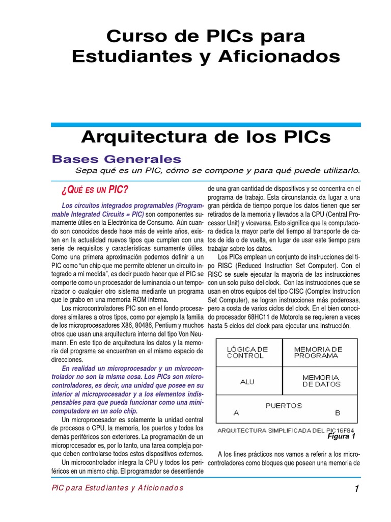 Microcontroladores PIC: Guía Completa | PDF | Programa de computadora ...