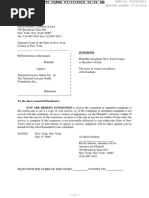 Bibliotechnical Athenaeum v. National Lawyers Guild - Summons and Complaint