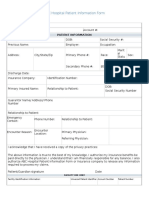 Rininger Health Records Module 4 Assignment 2 Master Patient Index Form