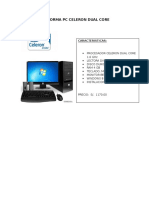 Proforma PC Celeron Dual Core