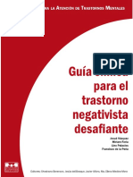 Guía Clínica para El Trastorno Negativista Desafiante.