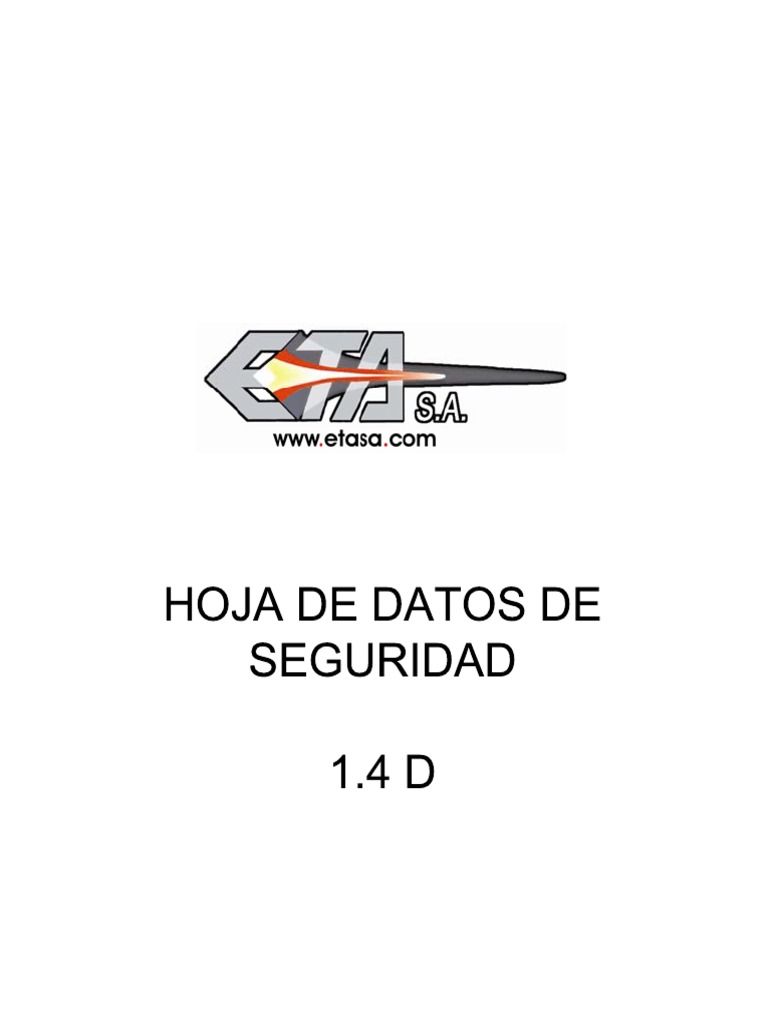 Msds Cargas Huecas 1 4d PDF Material explosivo Contaminación